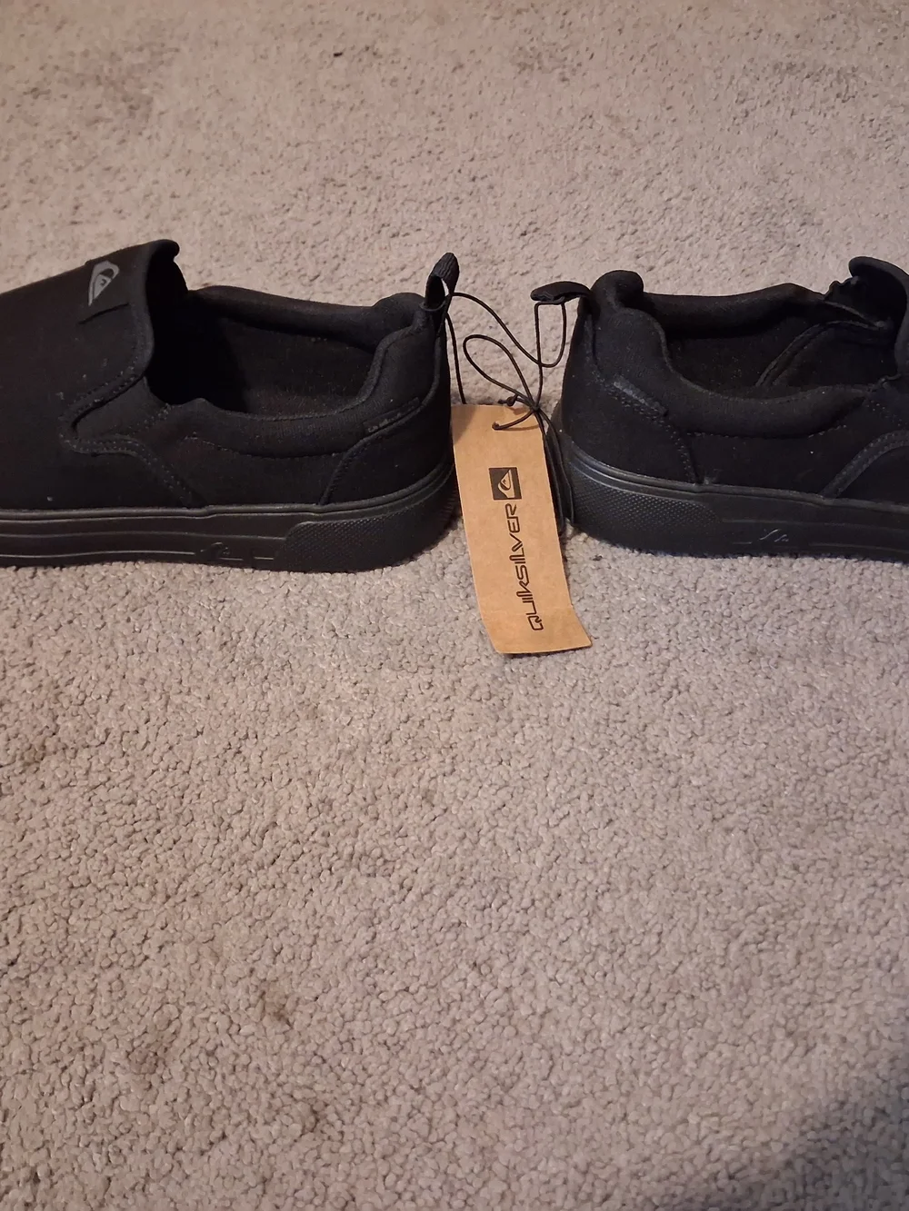 Quiksilver Black Slip-On Canvas Shoes